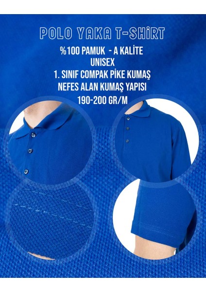 Lamborghni Text Polo Yaka Mavi Tişört fırsatları