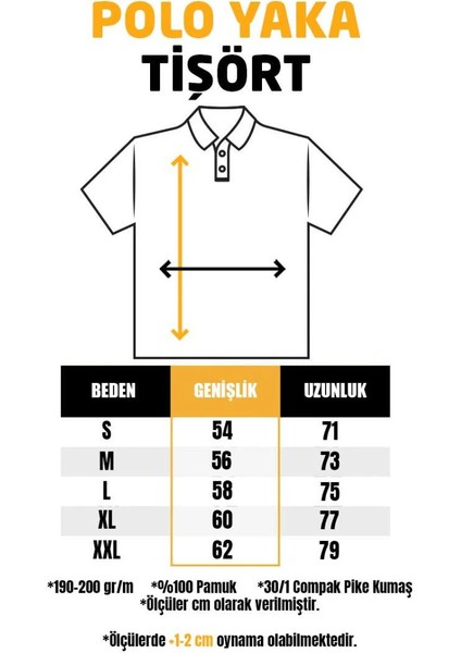 Lamborghni Text Polo Yaka Mavi Tişört