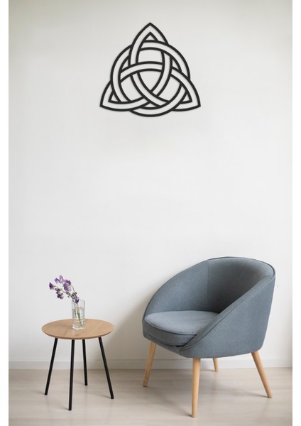 Trıquetra Ahşap Mdf Duvar Dekorasyon Ürünü 40X40 cm modelleri