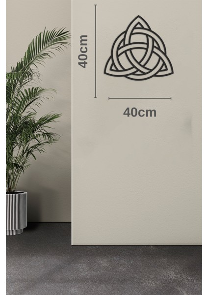 Trıquetra Ahşap Mdf Duvar Dekorasyon Ürünü 40X40 cm fırsatları