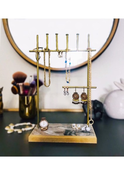 Parlak Gold Takı Düzeni, Şık ve Zarif Tasarım ile Mükemmel Sergileme Sağlar fiyatları
