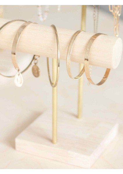 Ahşap Takı Organizeri Bileklik ve Kolye Askısı, Düzenleyici, Kahverengi fiyatları