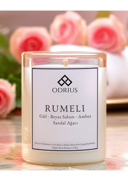 Zarif Mevsim Geçişi Kokulu Mum Seti – Gül, Sandal Ağacı, Çam, Sedir – 2’li Premium Mum – Soya & Hindistan Cevizi Bazlı ve Rafine Mineral ile Zenginleştirilmiş Özgün Mum Karışımı – (2x150g) - ODRIUS fiyatları