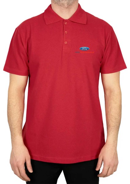Ford Performance Polo Yaka Kırmızı Tişört