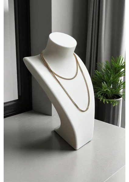 Şık Plastik Kolye Standı, Takı Düzenleme ve Sergileme Için Beyaz Renk