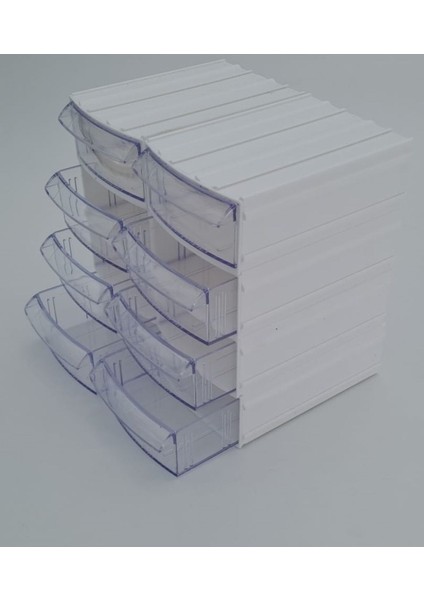 Şeffaf 8 Bölmeli Çekmeceli Organizer Kutu, Saklama ve Düzenleme Için Uygun fiyatları