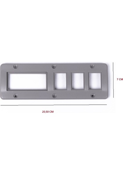 Düz Dijital Pano Kutusu Üçlü Or-2004C