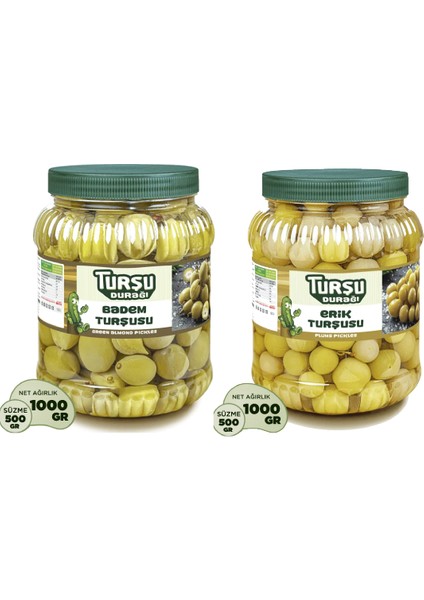 Çağla Badem Turşusu 1 KG - Erik Turşusu 1 KG