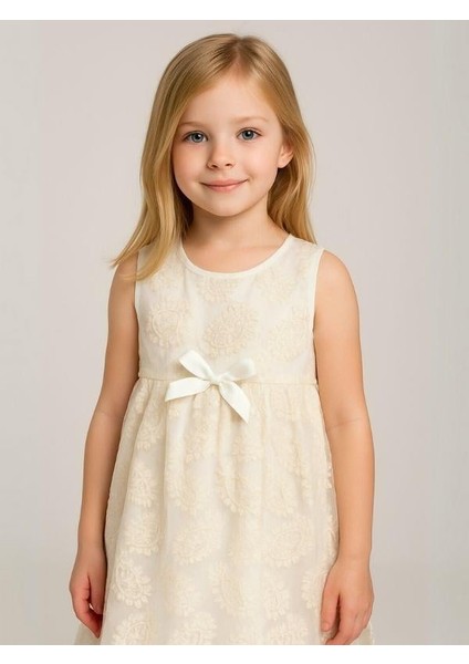 Kız Çocuk Güpürlü Dantel Elbise fiyatları
