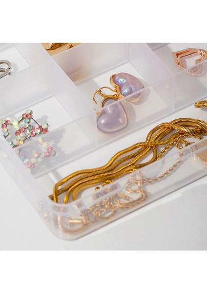 Beyaz 12 Bölmeli Çok Amaçlı Organizer, Takı, Makyaj ve Vida Kutusu modelleri