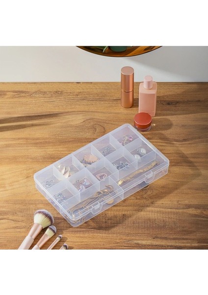 Beyaz 12 Bölmeli Çok Amaçlı Organizer, Takı, Makyaj ve Vida Kutusu fırsatları