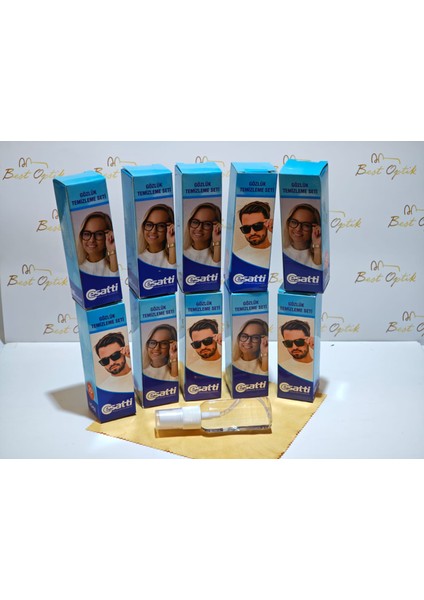 10 Lu Gözlük Temizleme (Bez ve Sprey) Set