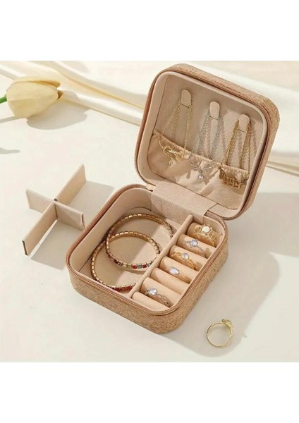 Çiçek Desenli Fermuarlı Takı Saklama Kutusu Organizer, Şık ve Kullanışlı Tasarım modelleri