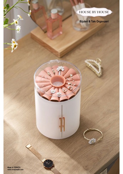 Şık Bej Çekmeceli Takı ve Mücevher Düzenleyici Organizer modelleri