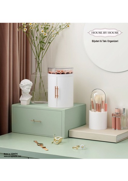 Şık Bej Çekmeceli Takı ve Mücevher Düzenleyici Organizer fırsatları