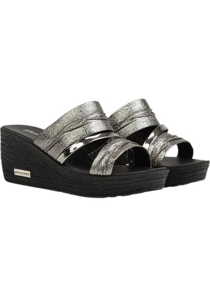 Platin Kırışık Kadın Terlik PC-6962- fiyatları