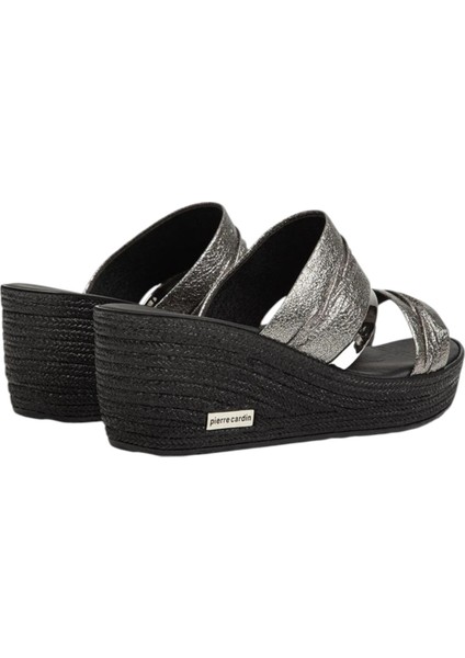 Platin Kırışık Kadın Terlik PC-6962- modelleri