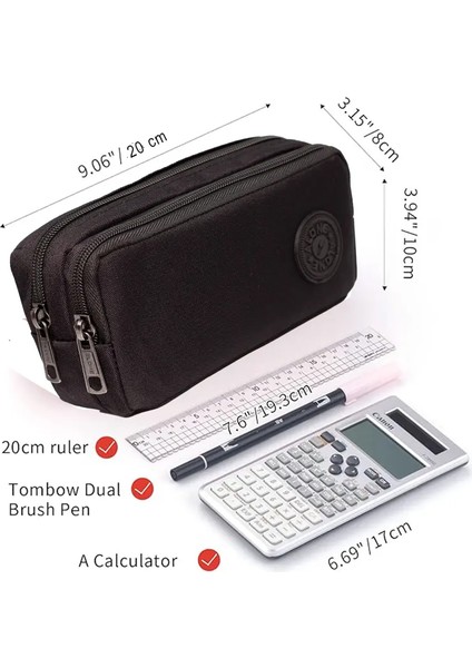 Çift Bölmeli Gözlü Kalemlik Kalem Kutusu - 310 fiyatları