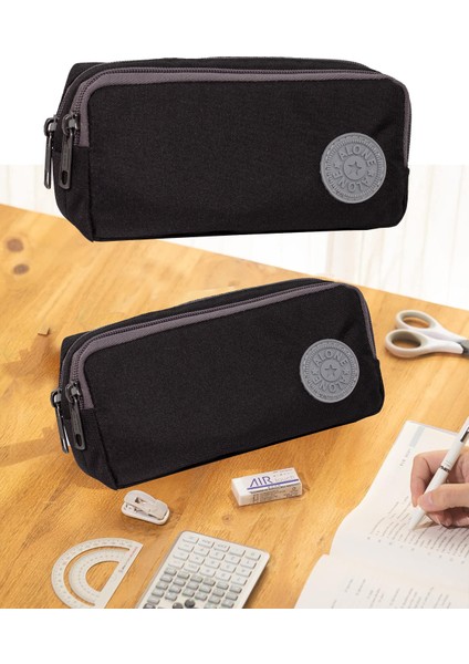 Çift Bölmeli Gözlü Kalemlik Kalem Kutusu - 310 fırsatları