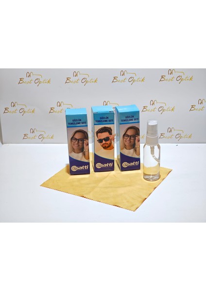 3 Lü GÖZLÜK TEMİZLEME (BEZ VE SPREY)