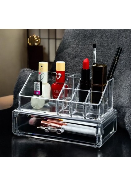 Beyaz Tek Katlı Çekmeceli Çok Amaçlı Düzenleyici 12,5X22X8 cm modelleri