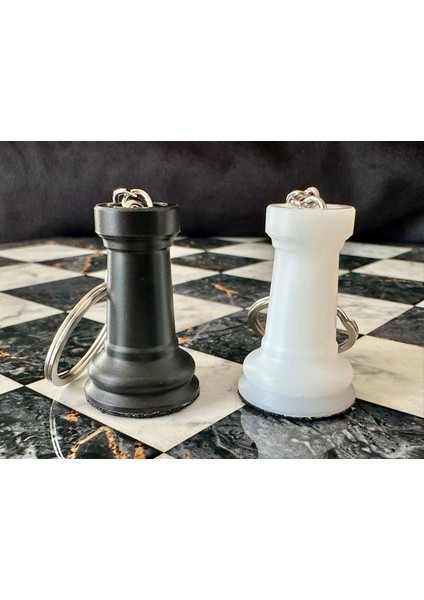 Satranç Anahtarlık, Hediyelik Eşya, Lüks Minimal Satranç