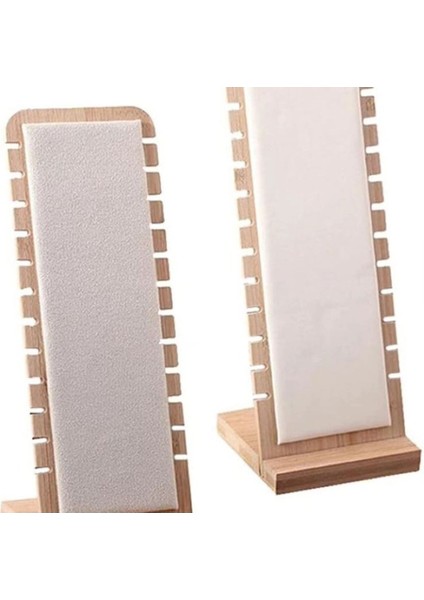 3'lü Ahşap Takı Standı, Kolye ve Bileklik Düzenleyici, Hediye ve Sunum Için Ideal fiyatları