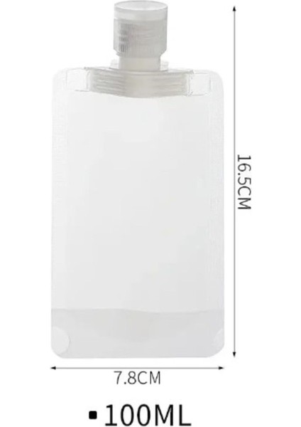 3'lü Çok Renkli 100ML Seyahat Şişe Seti, Tekrar Kullanılabilir, Hafif ve Pratik fırsatları