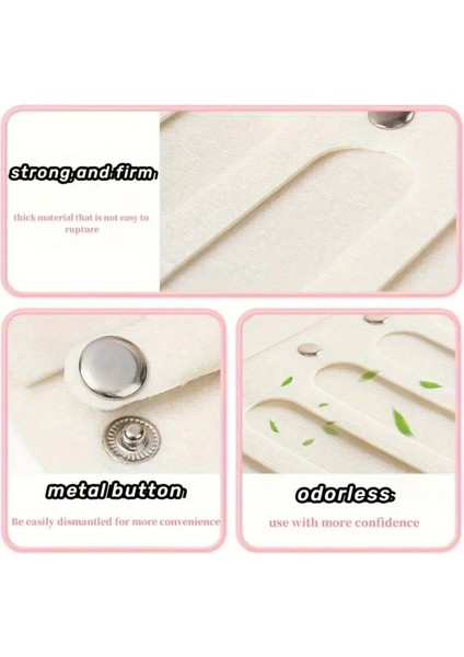 Ekru Keçe Saç Aksesuarı Düzenleyici Çanta ve Depolama Sistemleri modelleri