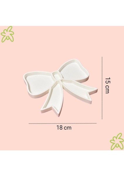 Beyaz Takı Kutusu ve Organizer, Masa Düzenleyici, Kurdele Detaylı, Şık ve Fonksiyonel