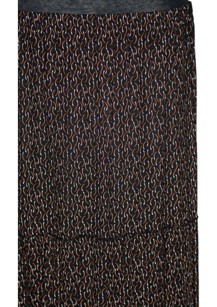 Hesna Kadın Nursel Lastikli 3 Kat Astarsız Siyah Penye Etek D42 fiyatları