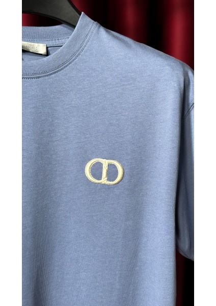 Nakış Logo Detaylı Mavi Erkek T-Shirt – Sade Şıklığın Mükemmel Yorumu fiyatları