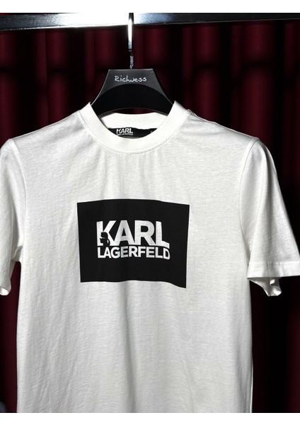 Logo Baskılı Beyaz Erkek T-Shirt modelleri