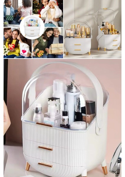 Taşınabilir Büyük Kapasiteli Kozmetik Düzenleyici, Ev ve Seyahat Kullanımı Için Ideal modelleri