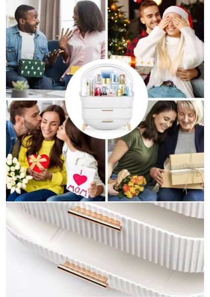 Taşınabilir Büyük Kapasiteli Kozmetik Düzenleyici, Ev ve Seyahat Kullanımı Için Ideal indirimleri