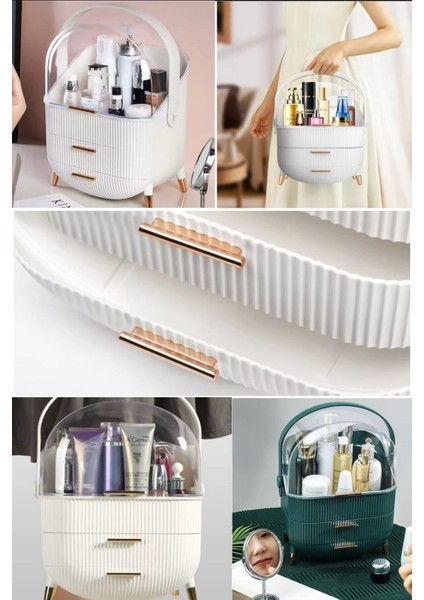 Taşınabilir Büyük Kapasiteli Kozmetik Düzenleyici, Ev ve Seyahat Kullanımı Için Ideal