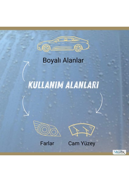 Sio2 Nano Seramik Wax Krem Cila Carnauba 110 gr, Alman Cila Bezi ve Wax Süngeri Hediye, Cila, Wax, Seramik Wax,