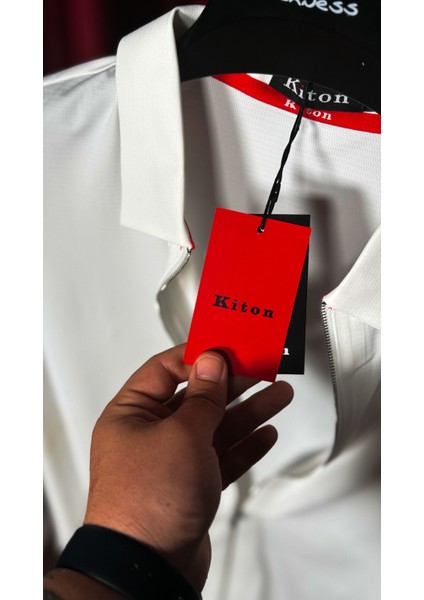 Ithal Baskı Logo Detaylı Beyaz Polo Yaka T-Shirt fırsatları