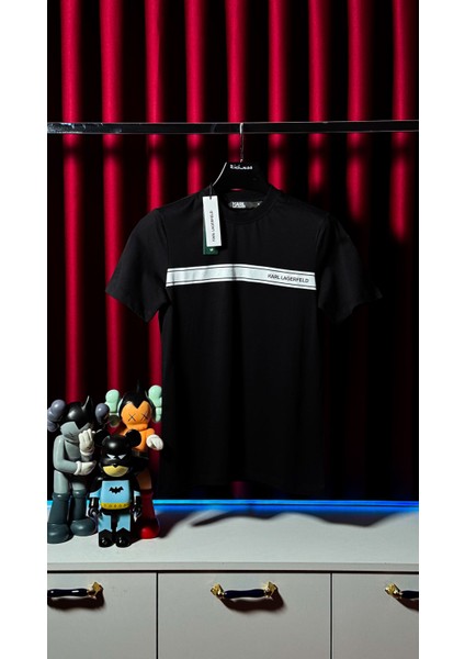 Logo Baskılı Siyah Erkek T-Shirt