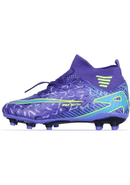 595 Mor-Sarı Krampon Çim Erkek Çocuk Futbol Ayakkabı fiyatları