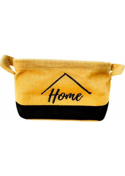 Sweet Home Jüt Hasır Ev Düzenleyici Mutfak Banyo Salon Sepeti Katlanır Sıvı Korumalı Küçük modelleri