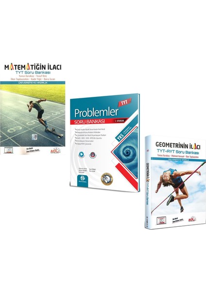 Acil Geometrinin ve Matematiğin Ilacı ile Bilgi Sarmal Problemler Soru Bankası Seti 3 Kitap