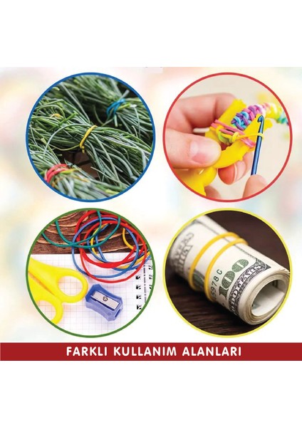 Ambalaj-Paket Lastiği Kırmızı Renk (500 Adet) %100 Kauçuk | 100 gr (Okul-Kırtasiye-Ambalaj-Paketleme) modelleri