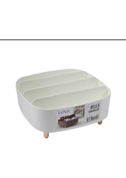 Çok Renkli Ayaklı Bölmeli Kare Organizer, Pratik ve Şık Saklama Çözümü