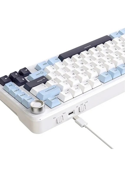 F75 Kablosuz Oyun Klavyesi %75 Hotswap.üç Modlu Bağlantı 4000 Mah Pil fırsatları