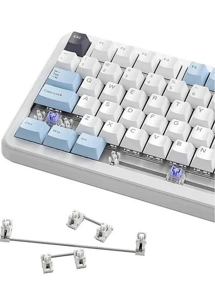 F75 Kablosuz Oyun Klavyesi %75 Hotswap.üç Modlu Bağlantı 4000 Mah Pil