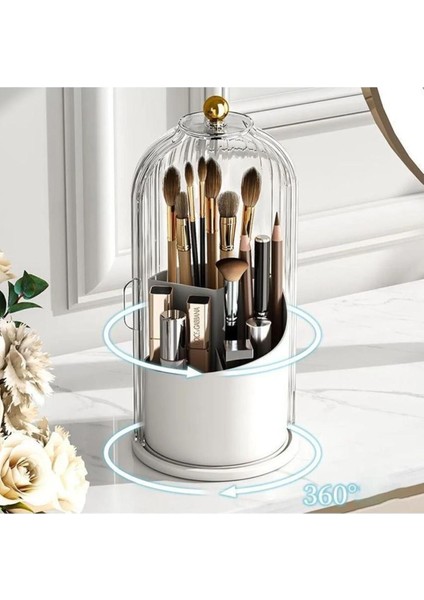 Şık Siyah Makyaj Malzemesi Organizeri, Pratik ve Düzenli Saklama Çözümü fiyatları