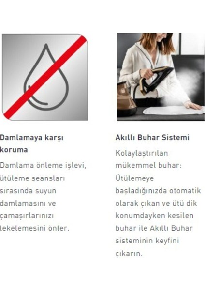 Ultra güçlü buhar 9 Bar Pro Express Vision Buhar Kazanlı Ütü, Akıllı Buhar, Yüksek Teknolojili + Hav&Yün Temizleyici