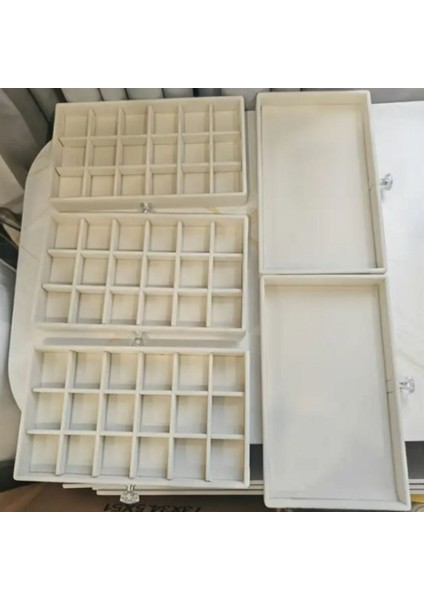 5 Katlı Şeffaf Akrilik Kadife Takı Kutusu, Organizer, Yüzük, Kolye, Küpe, Bileklik fiyatları