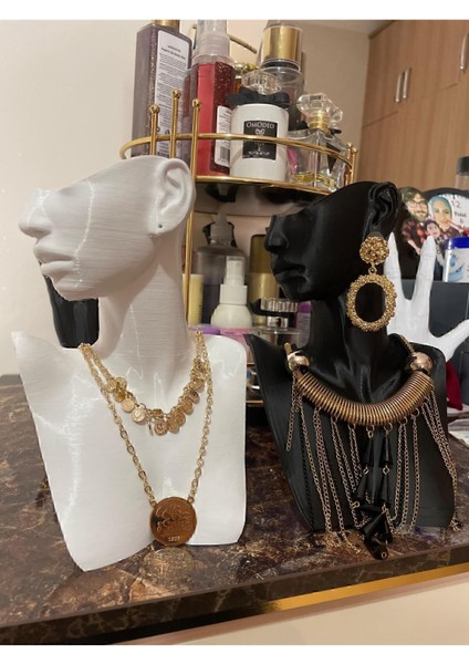 Şık 4'lü Takı ve Makyaj Organizer Seti, Siyah, 21CM, Dekoratif ve Kullanışlı modelleri